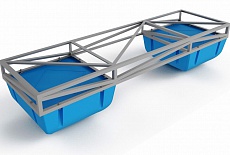 Pontoons, float dock sistems and piers on type C modules
